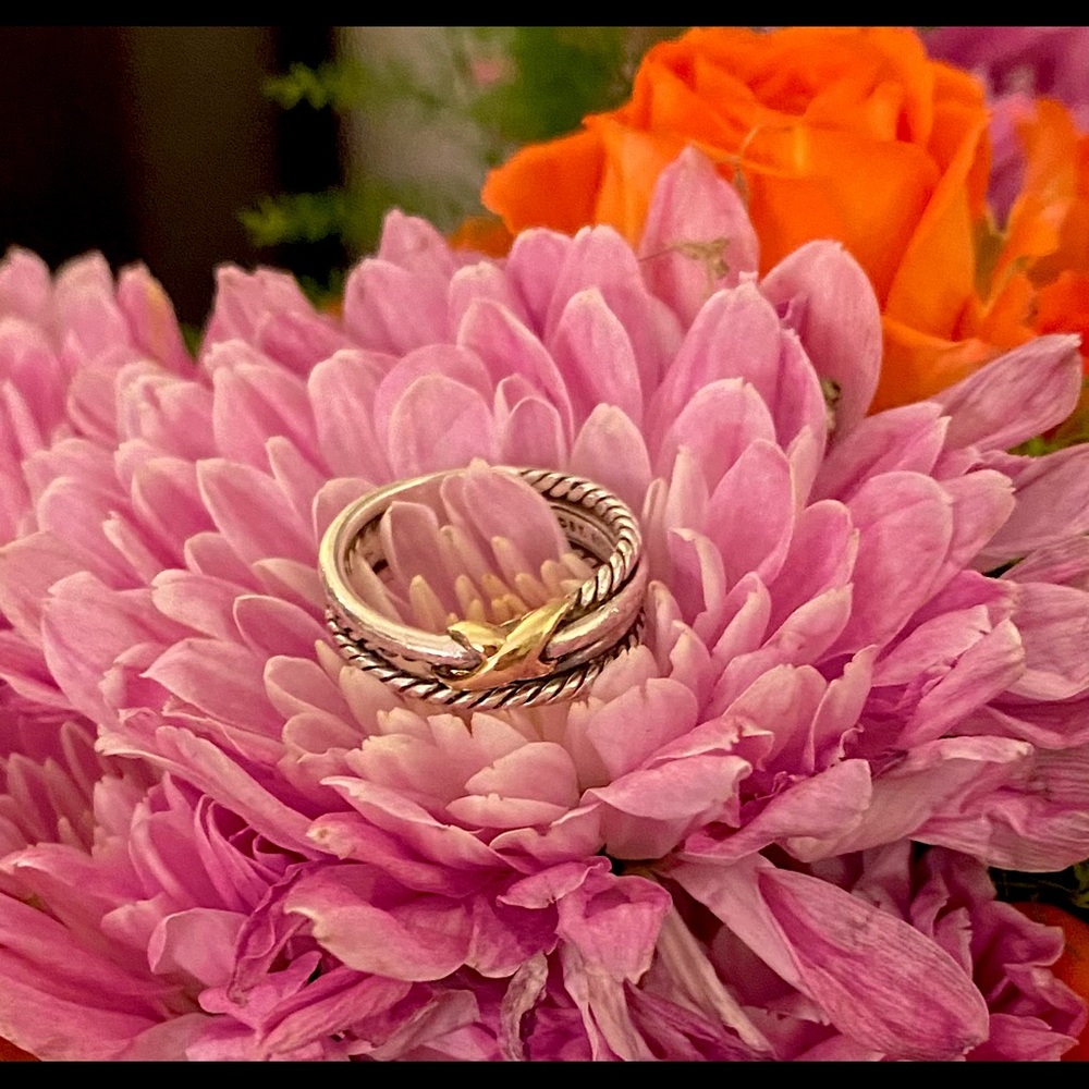 David Yurman X Crossover Ring with 18K